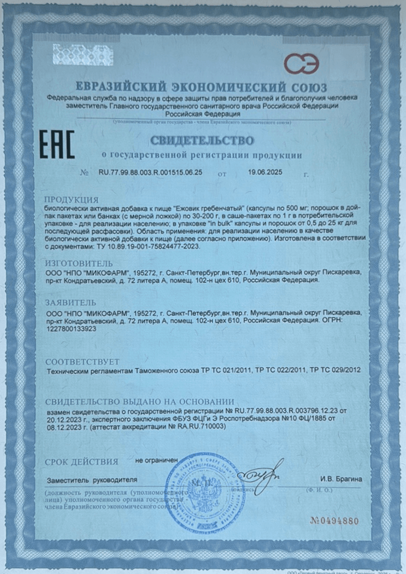 Экстракт ежовика - photo 3